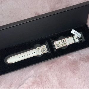 NWT Coach Apple Watch Strap with Tea Roses, 38mm
